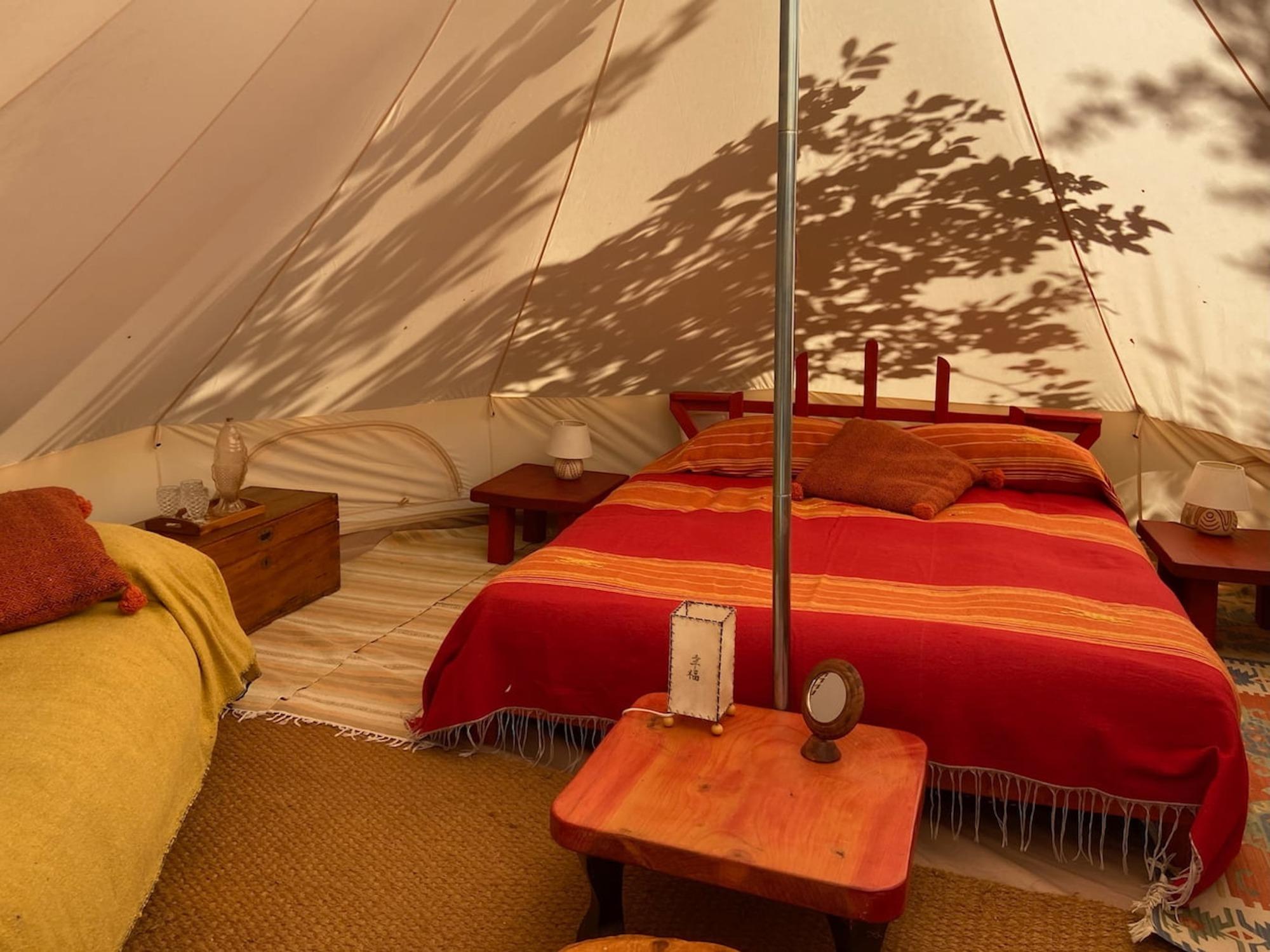 L'interno della tenda