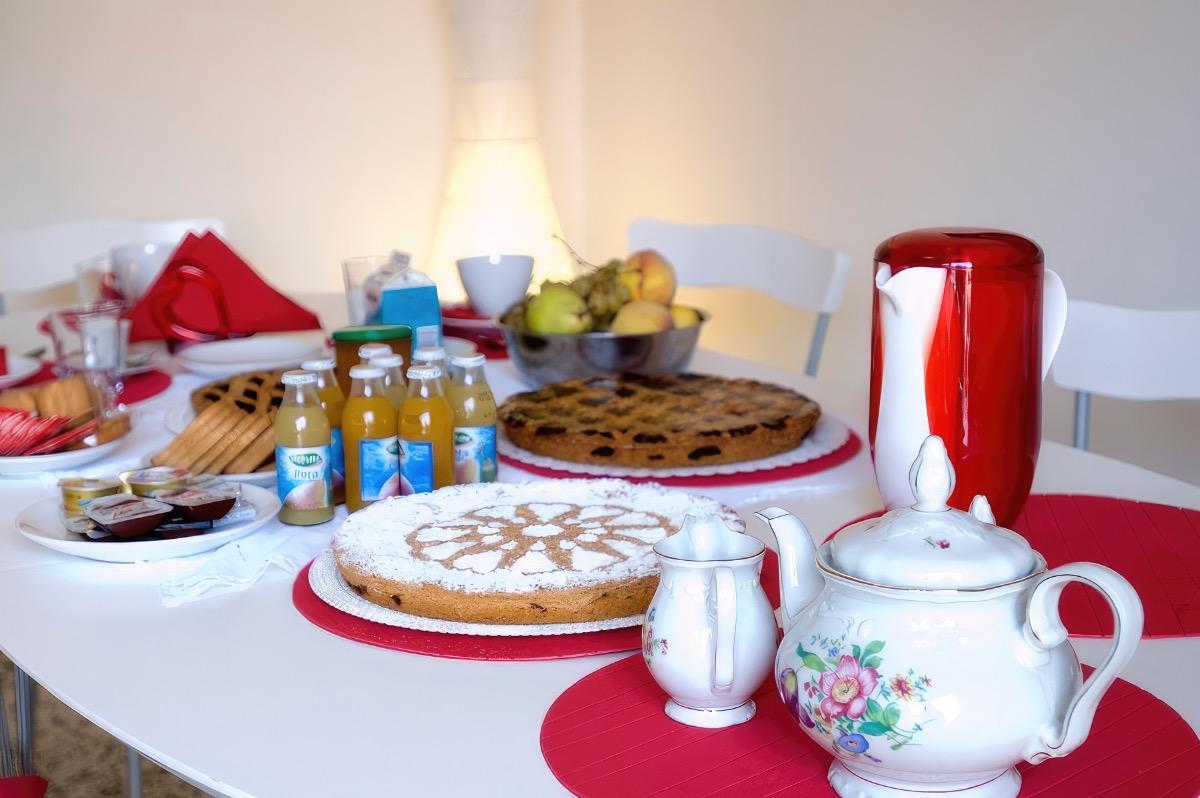 L'arrivo alla tavola della colazione