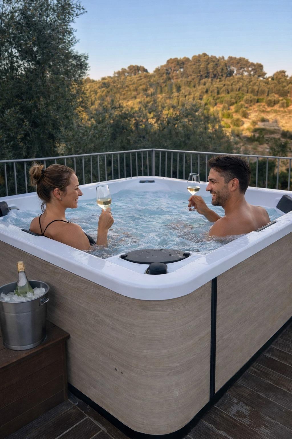 Vasca idromassaggio privata per momenti di relax