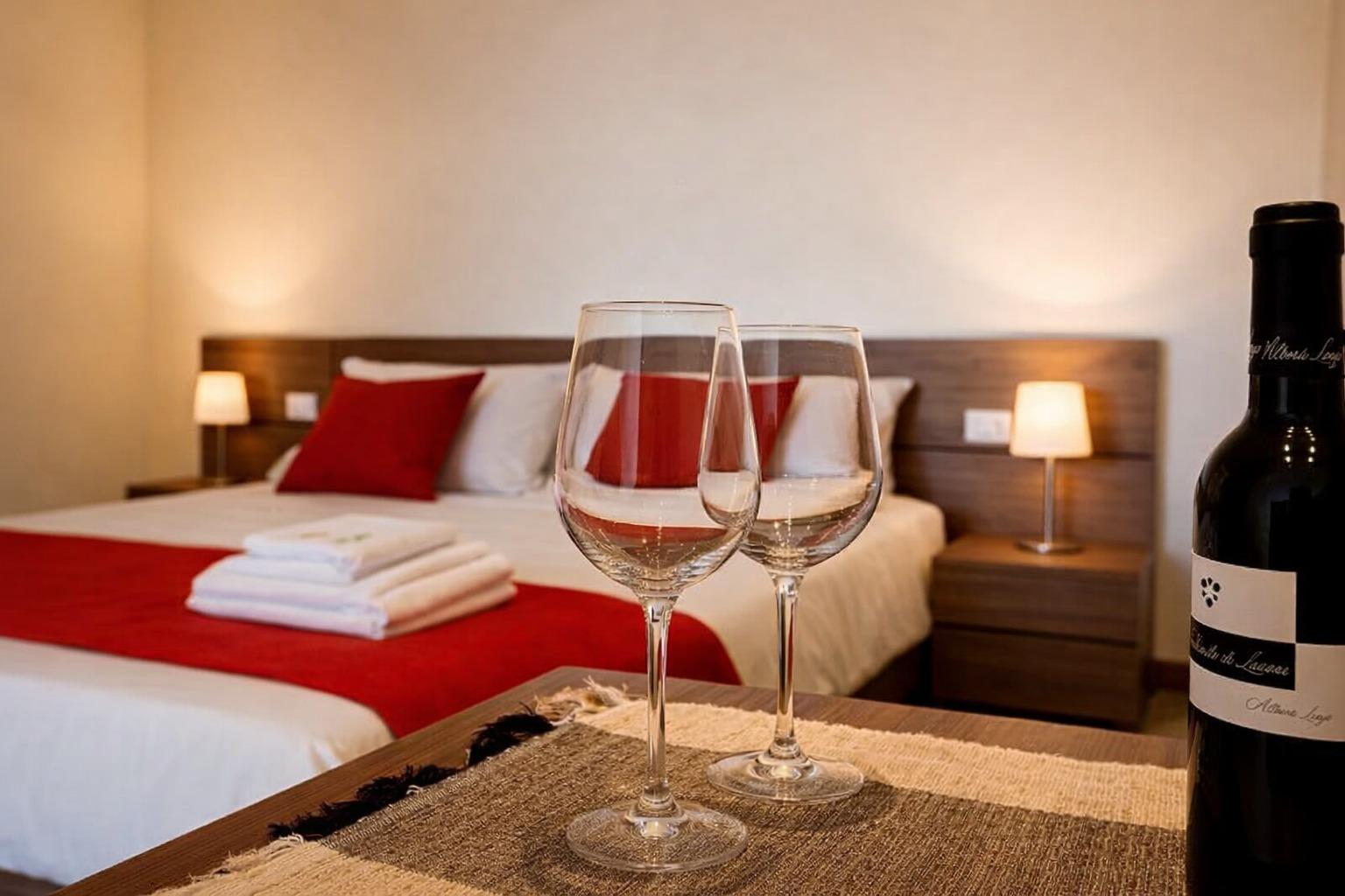 Dettagli della suite pensati per momenti di relax e convivialità