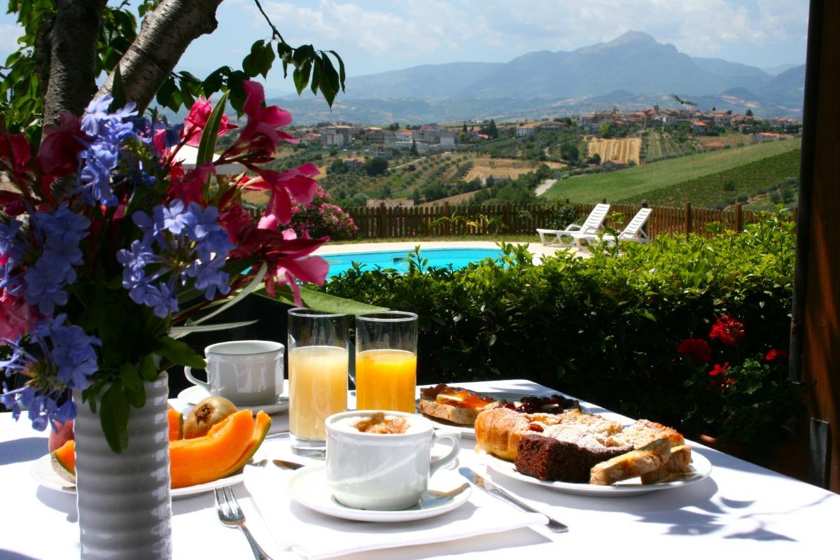 La colazione di AGRITURISMO B&B VILLA FIORE