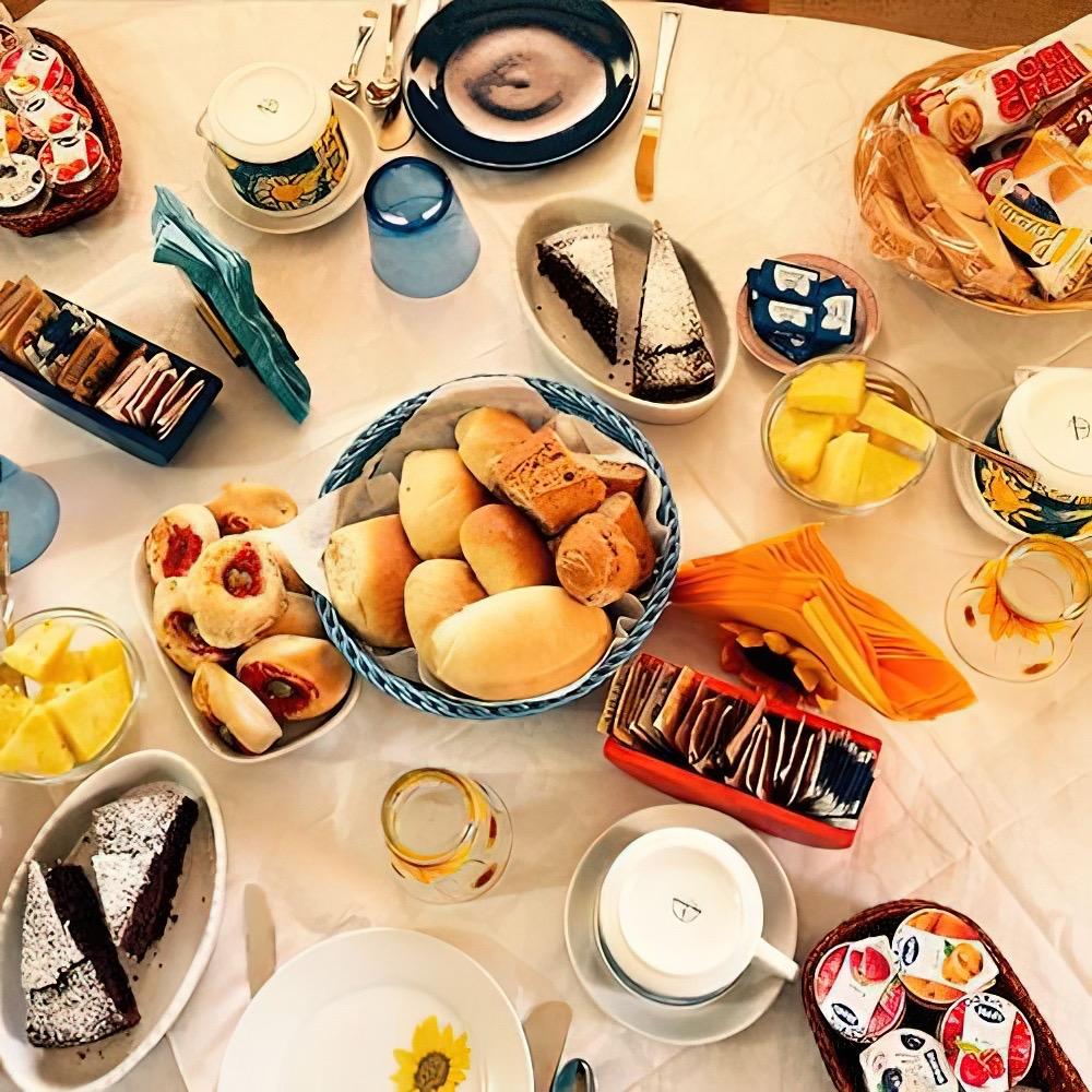 La colazione di B&B SOLE LUNA E GIRASOLI
