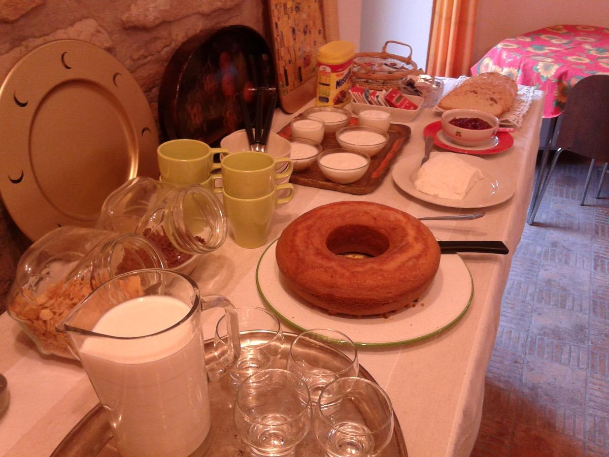 La colazione di ALLE CASCATE