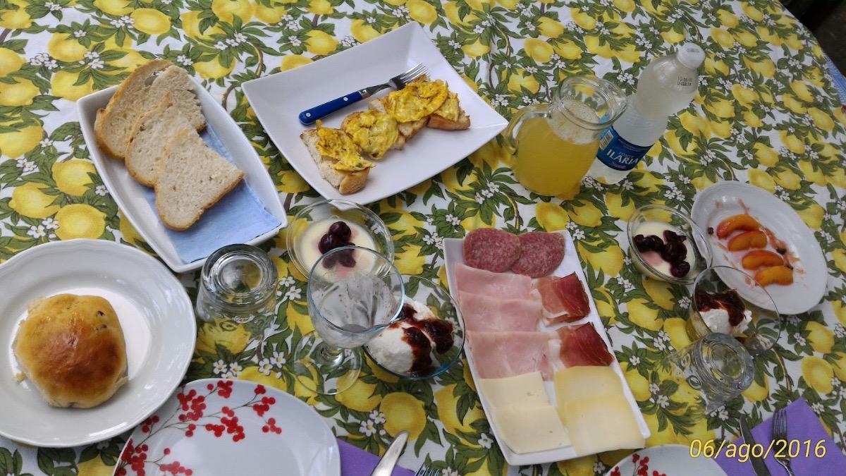 La colazione di B&B SOLE E LUNA