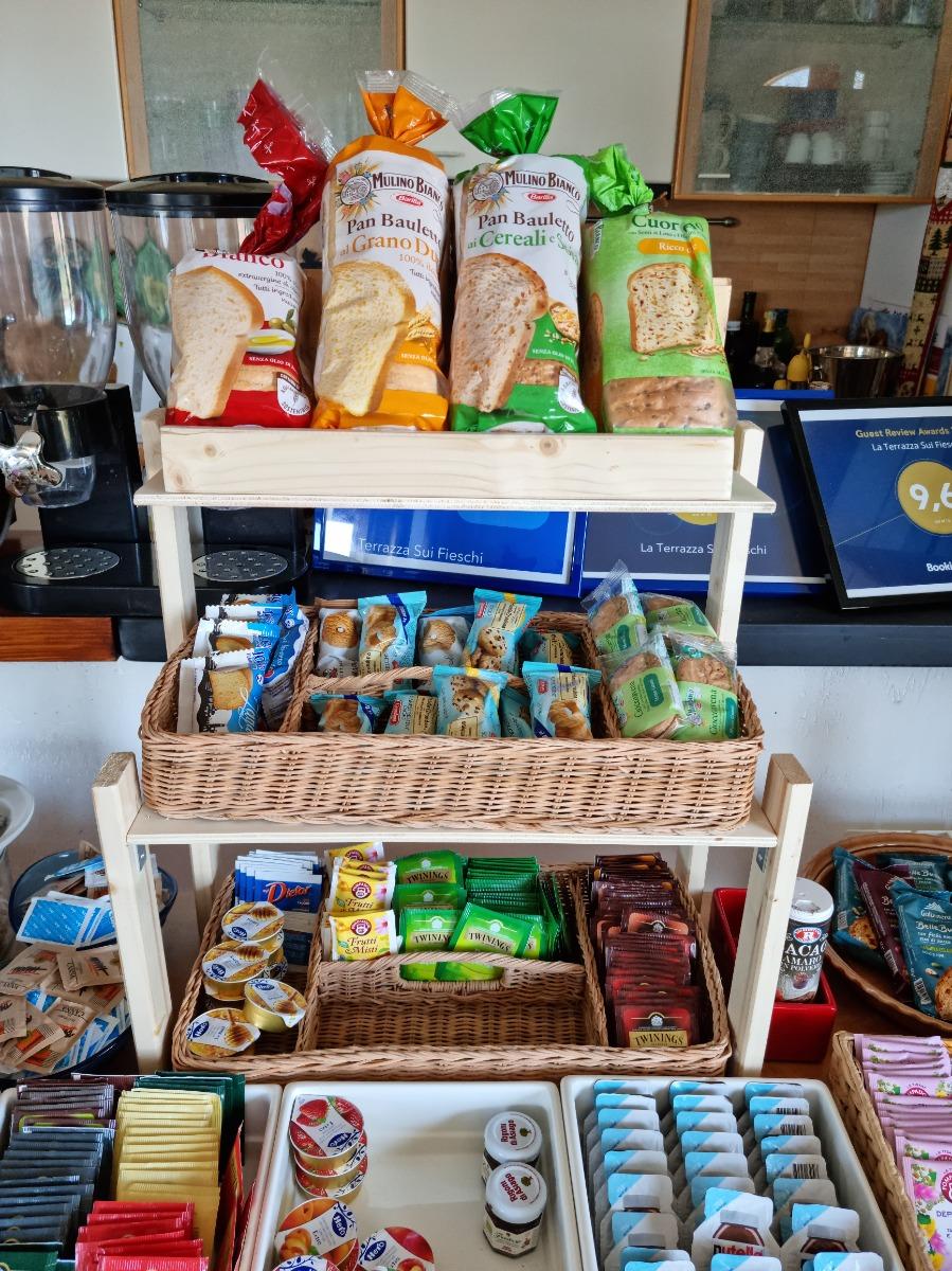 La colazione di LA TERRAZZA SUI FIESCHI