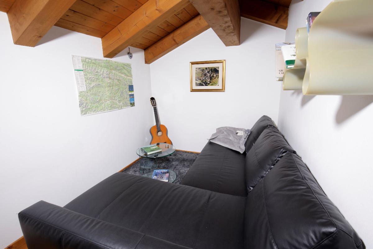 soppalco con divano letto da 140