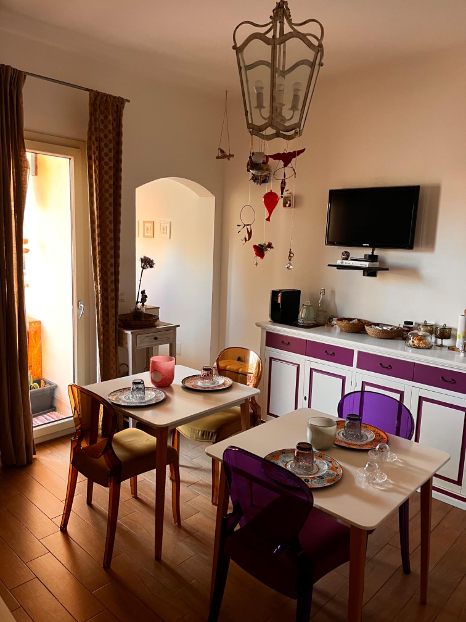 Sala in comune con veranda