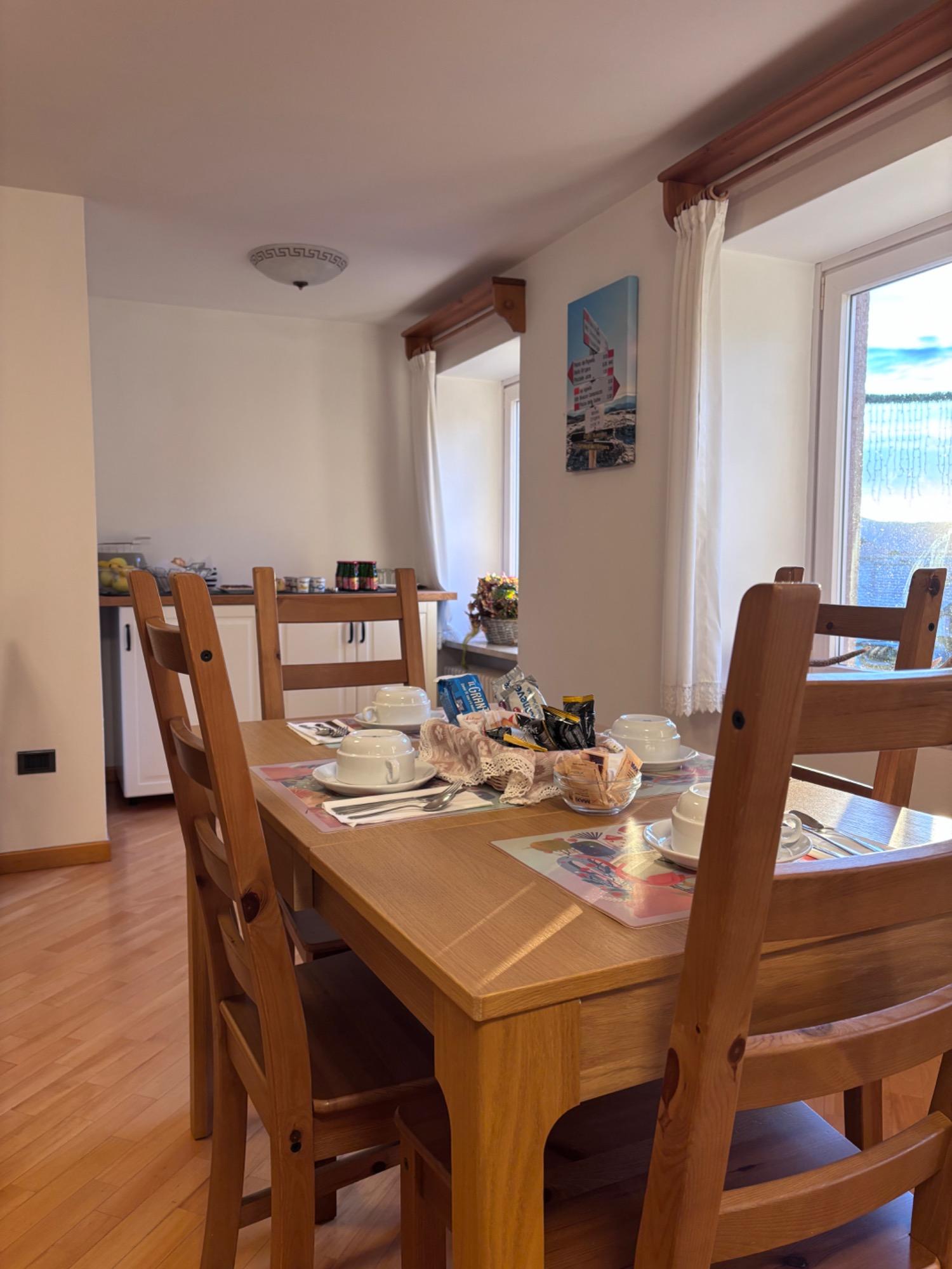 Colazione nell’ampio salone