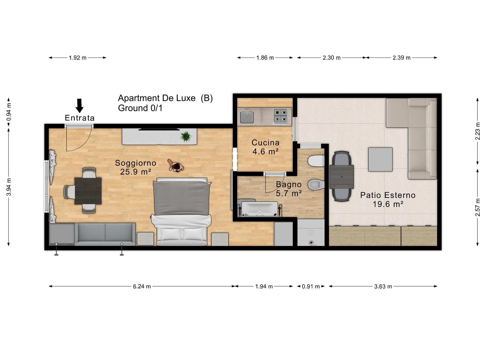 Planimetria Appartamento B