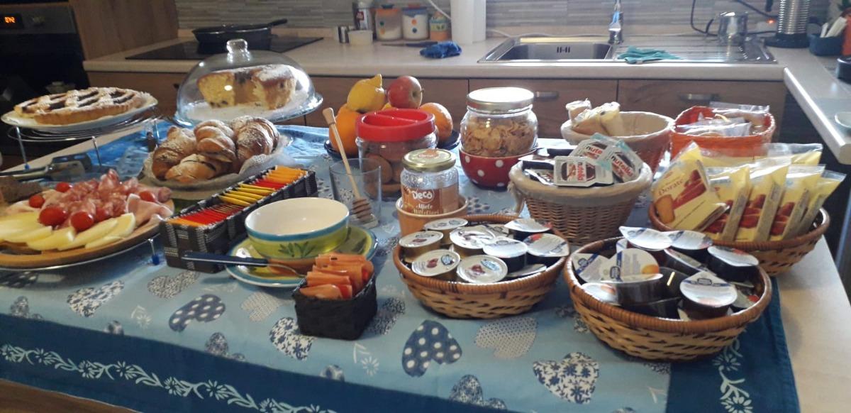 La colazione di B&B VILLA FLORA