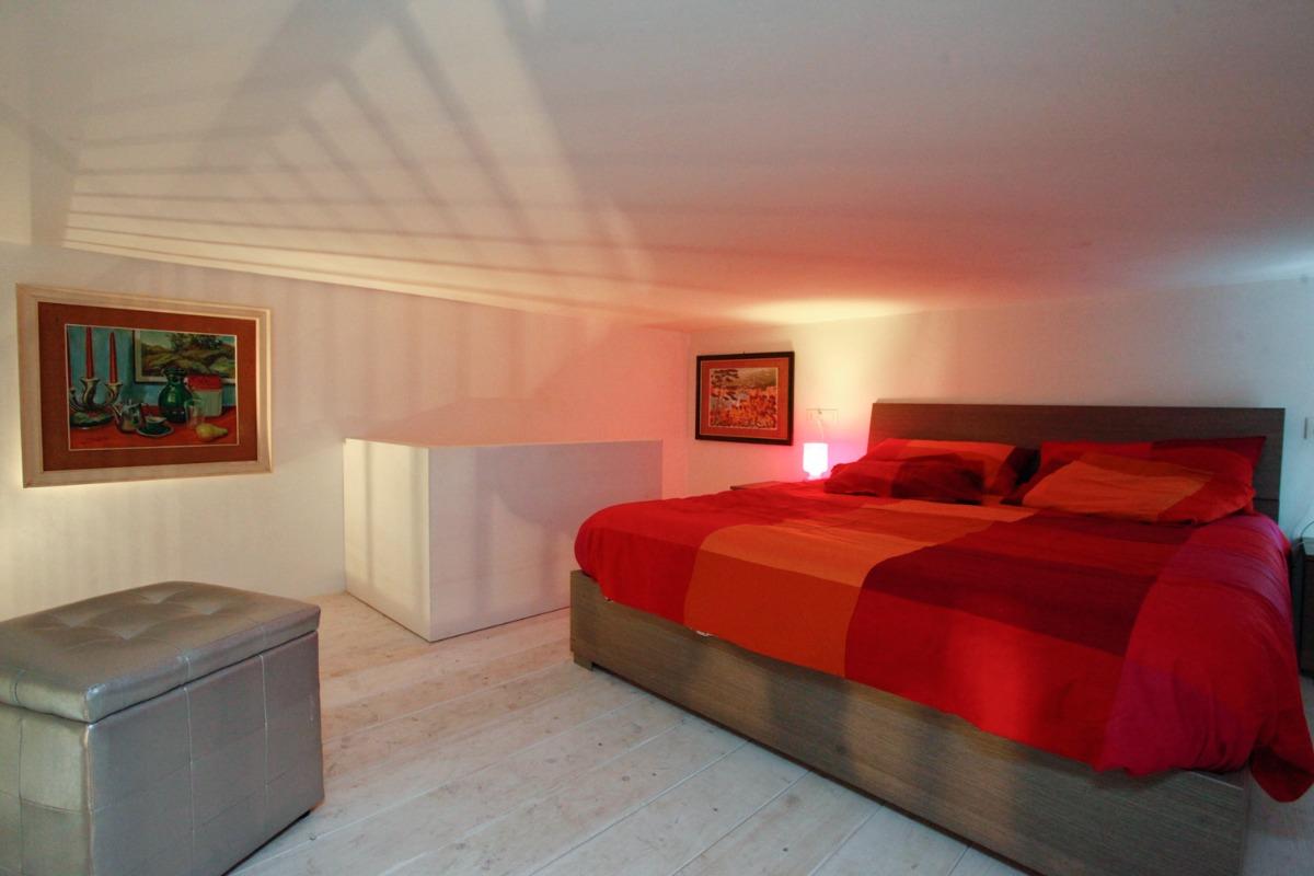 stanza da letto soppalco Loft
