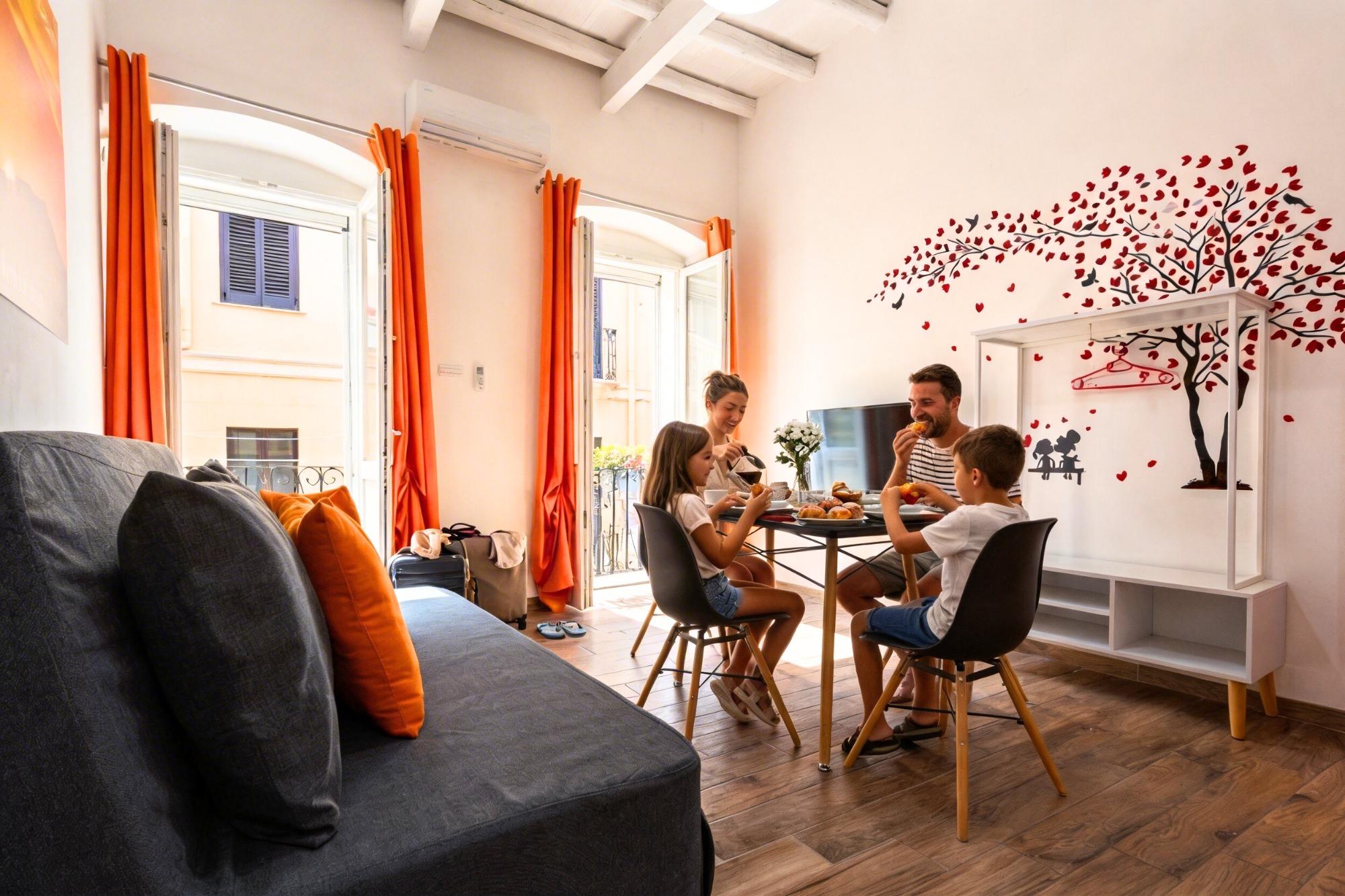 Suite 1 in Via Sardegna 96 nel quartiere Marina al primo piano - senza colazione con cucina