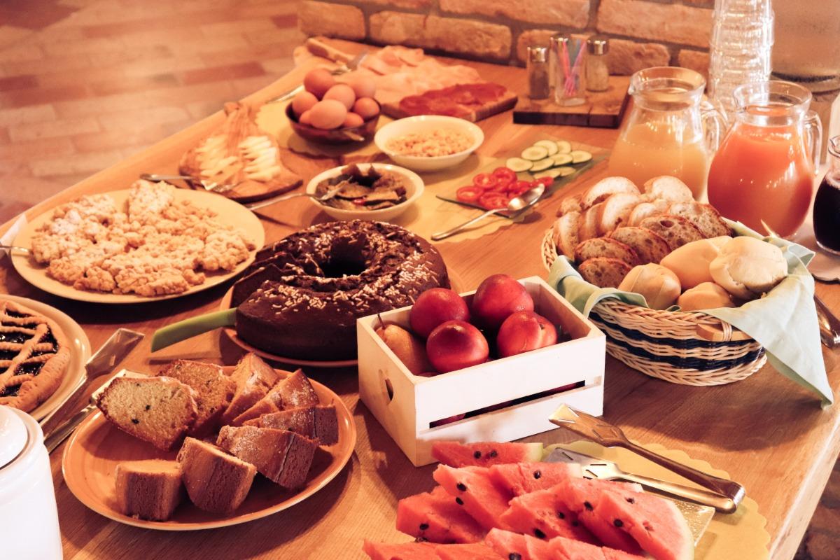 La colazione di AGRITURISMO LE CIPRESSINE