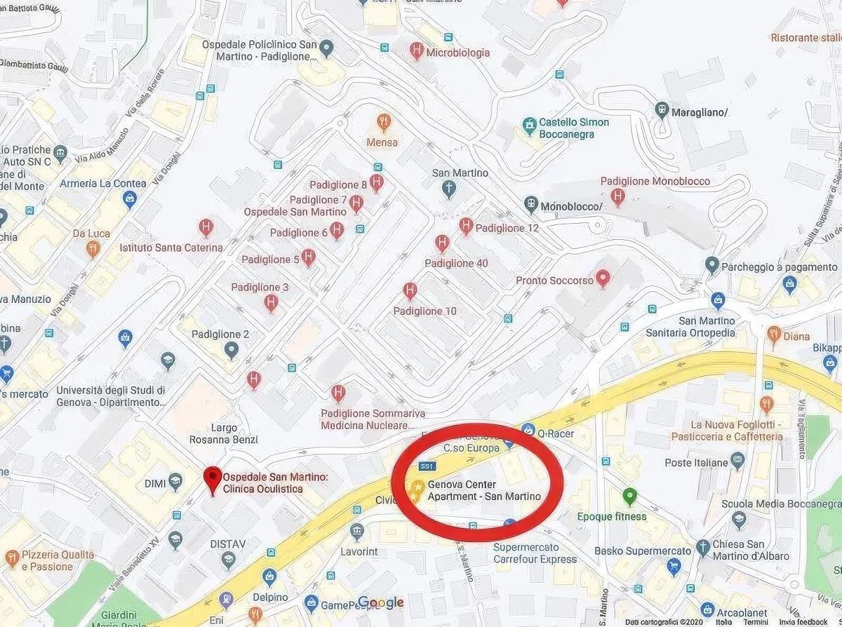 Mappa Ospedale San Martino Genova sanuwest Mappa Ospedale San Martino Genova sanuwest