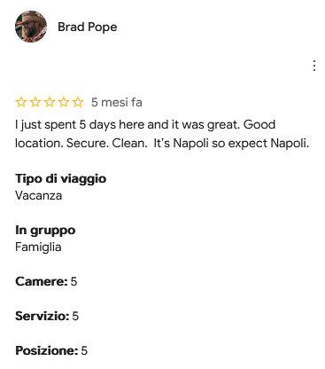 RECENSIONE INGLESE