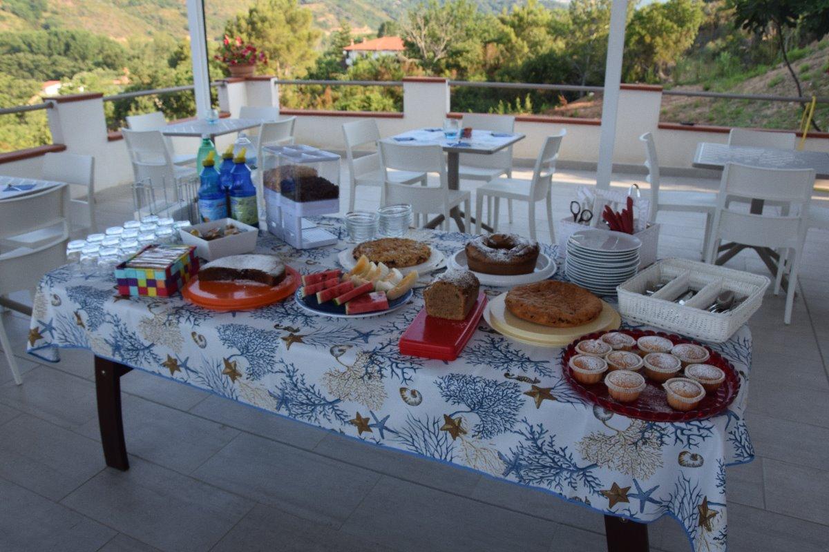 La colazione di BLU PALINURO ROOMS