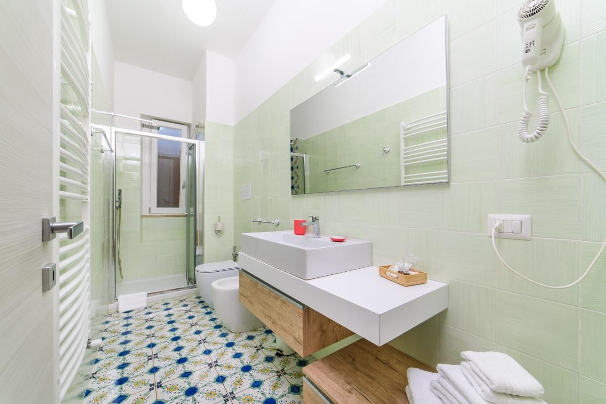 Bagno esterno esclusivo della camera Sichelgaita