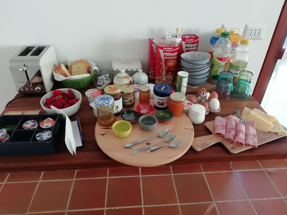 La colazione di B&B SA SERRA