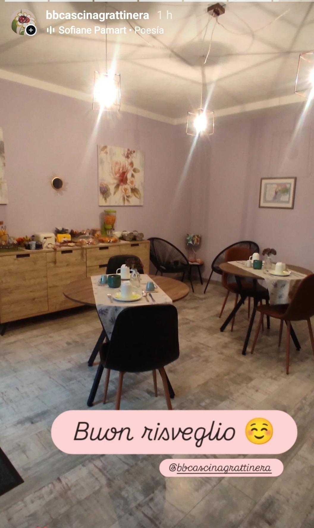 La colazione di B&B CASCINA GRATTINERA