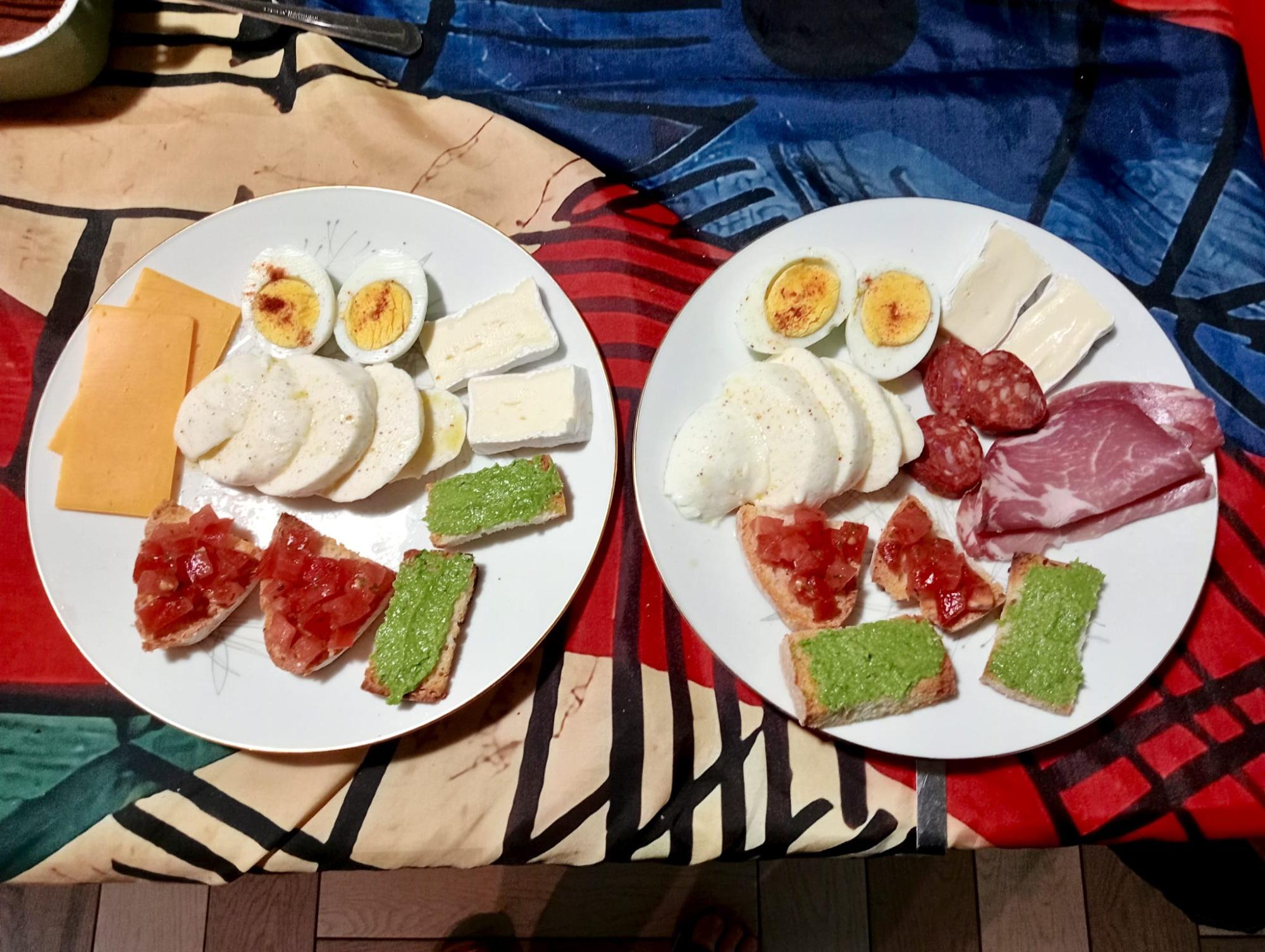 tagliere vegetariano e misto