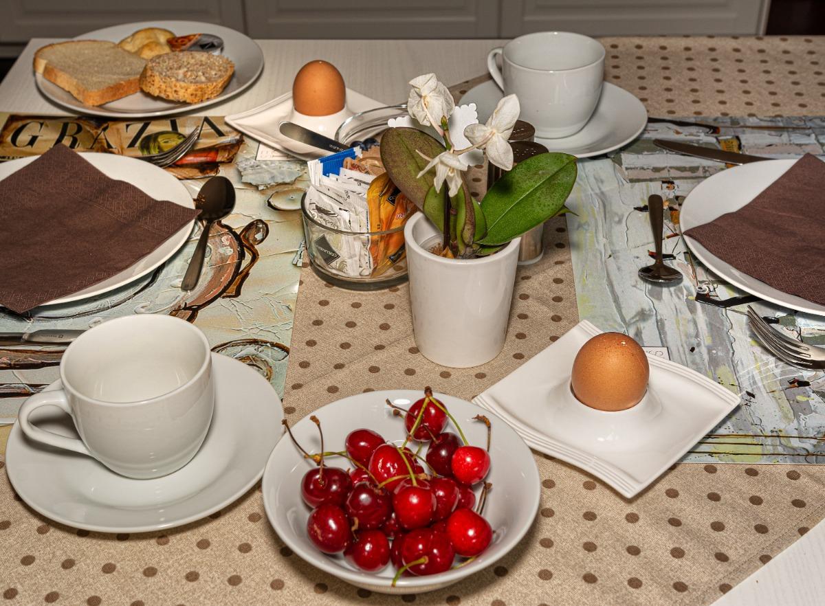 La colazione di B&B VILLA RICCI SUITES