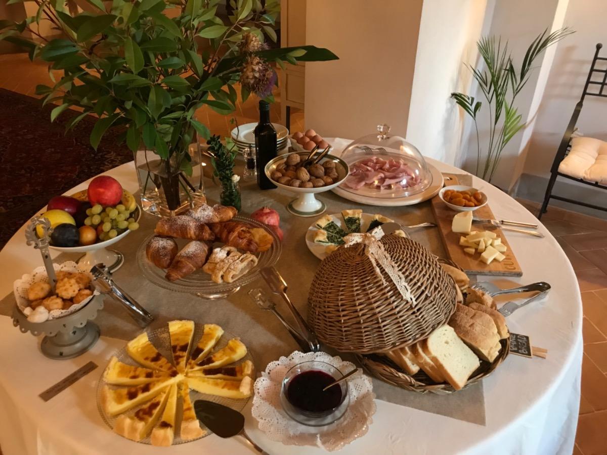 La colazione di COUNTRY B&B VILLA DI CORNIOLA