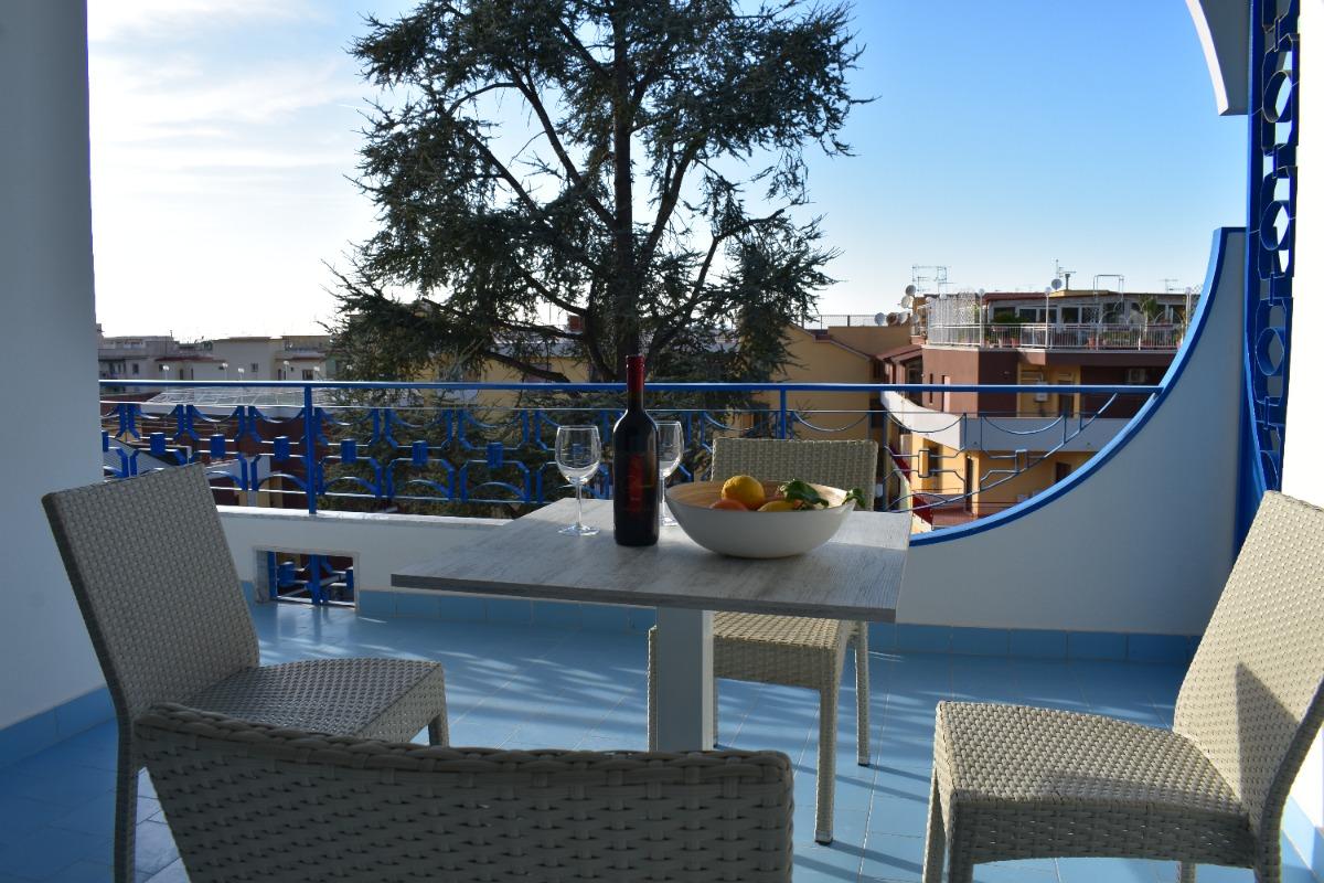 Private terrace, overlooking the city of Sorrento