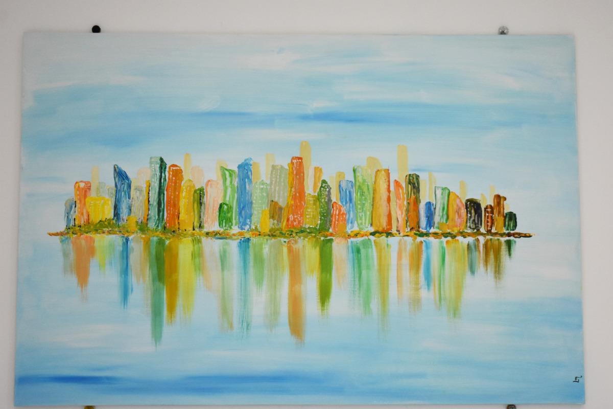 Artistic, handcrafted, unique, particular painting, artist from Sorrento