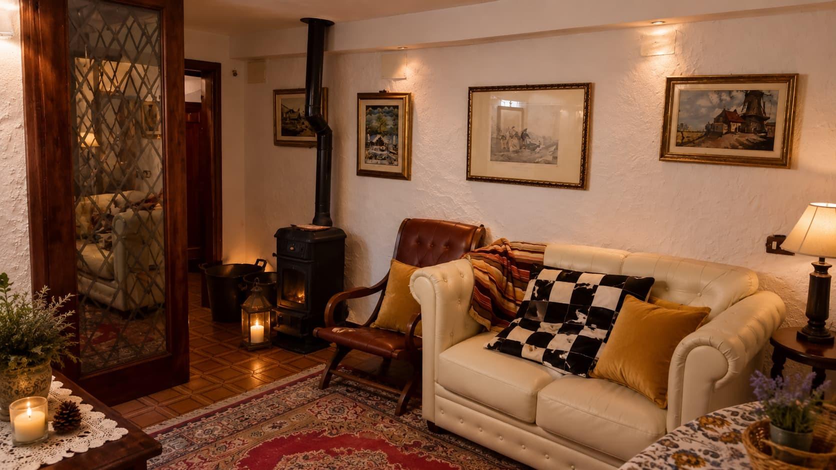 Angolo interno di Villa Licia, accogliente e rilassante dopo una giornata all’aperto.