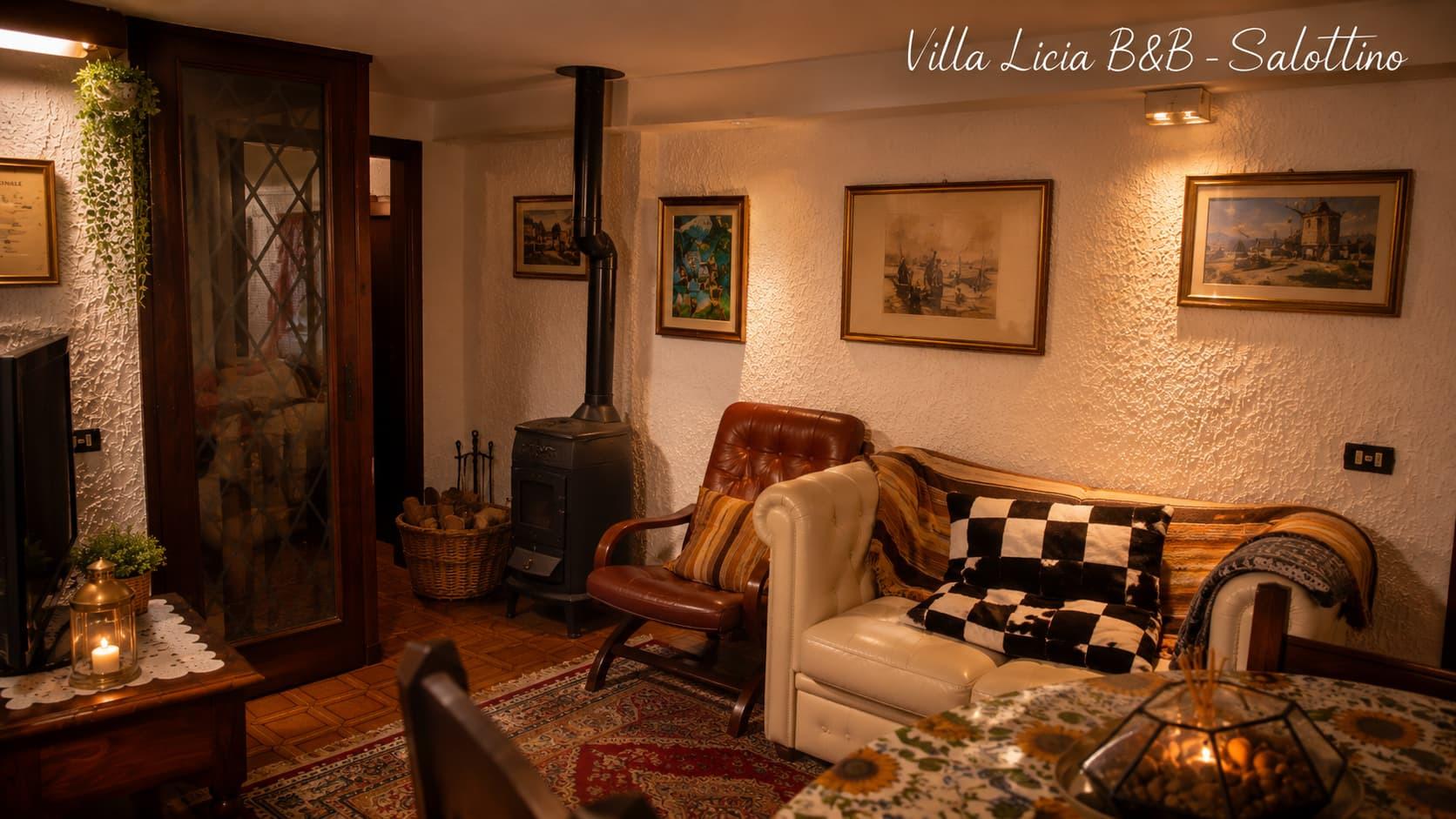 Angolo relax di Villa Licia, intimo e familiare.