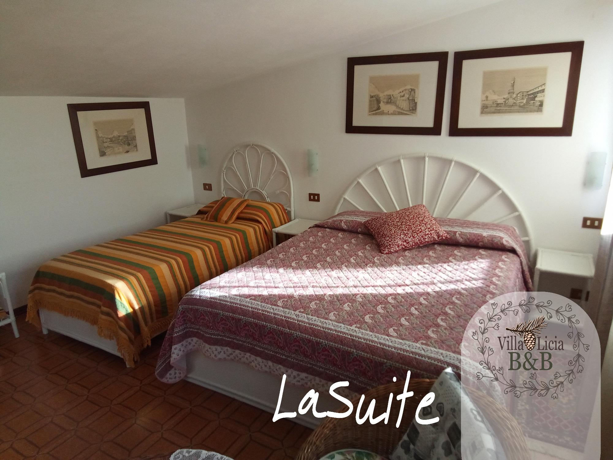 La Suite di Villa Licia, camera confortevole e accogliente.