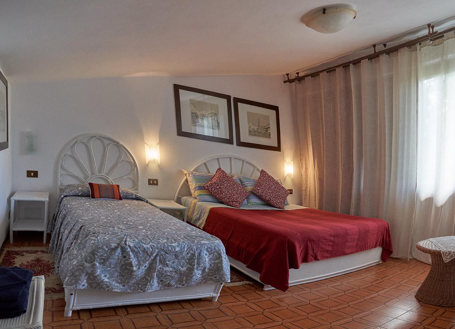 Camera ampia e luminosa di Villa Licia, ideale per famiglie e piccoli gruppi.