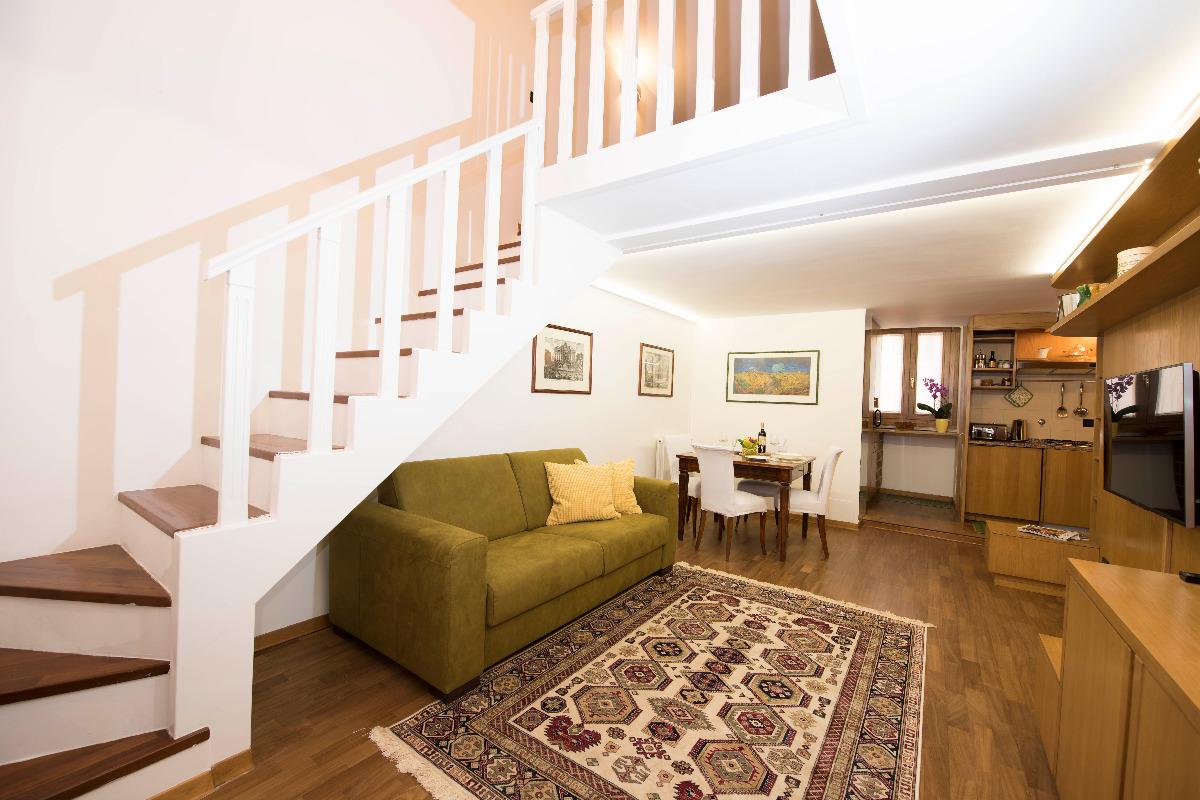 Salotto con divano letto