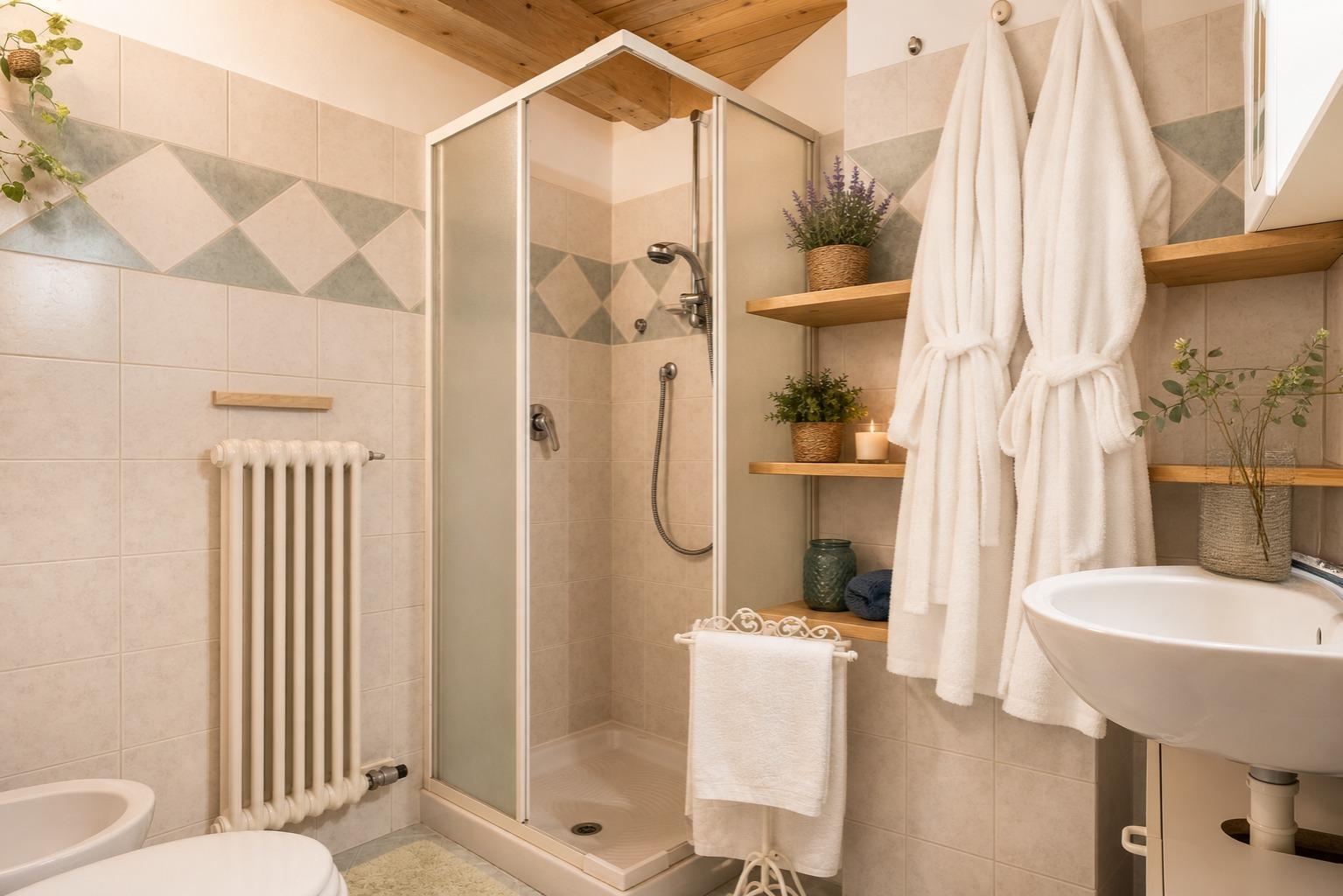 Loft della Perpetua, bagno con doccia