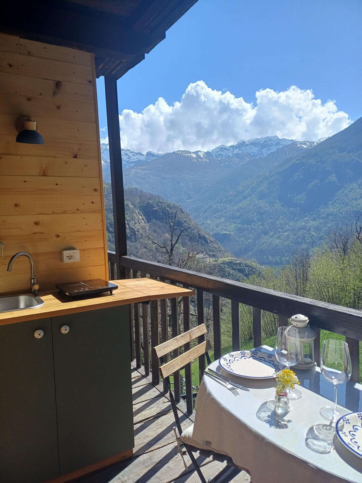 Cucina esterna sul balcone camera matrimoniae