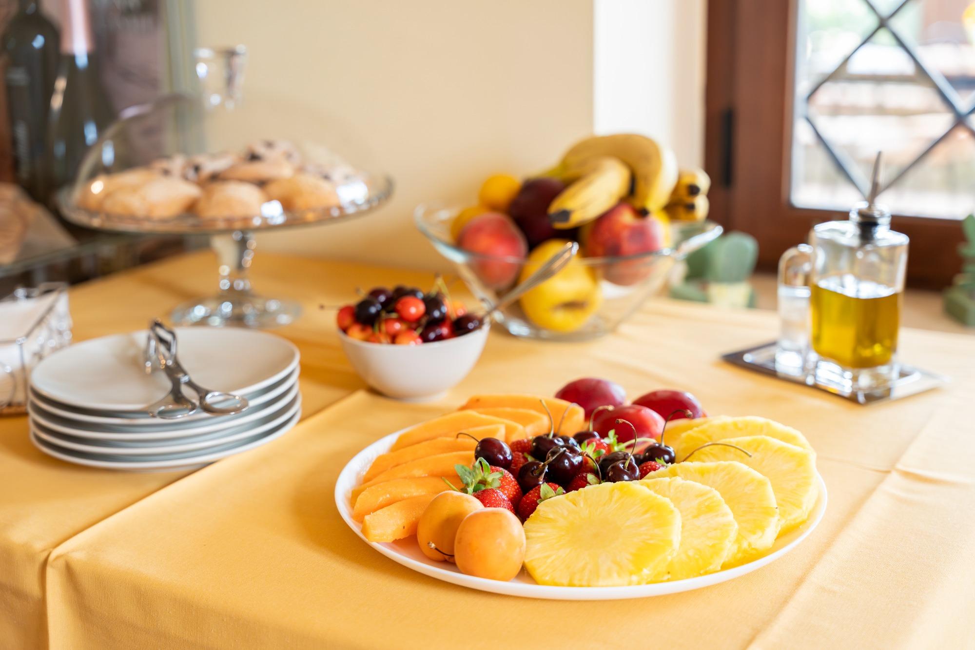 La colazione di B&B CASALE ANSAMAGI