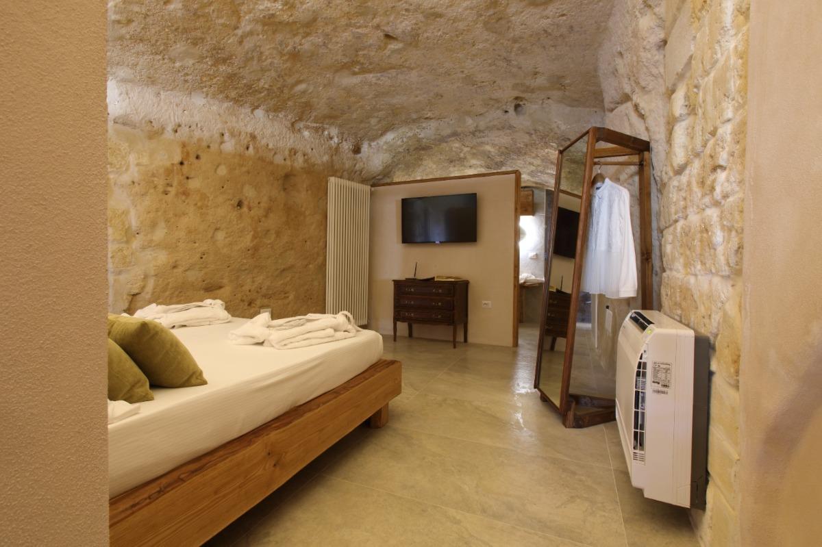La Cava nel Barisano Suite - Camera da letto in grotta