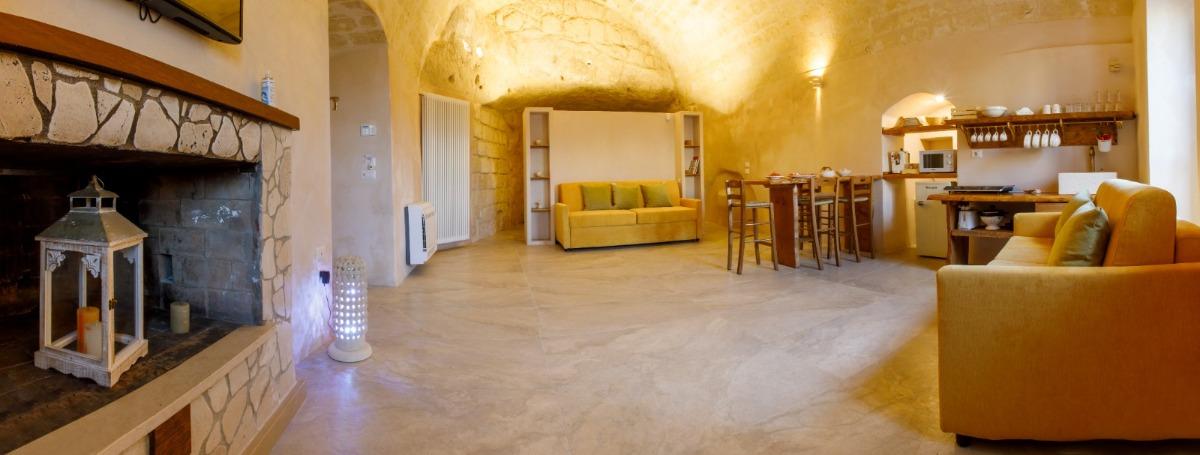 La Cava nel Barisano Suite - Soggiorno - Cucina