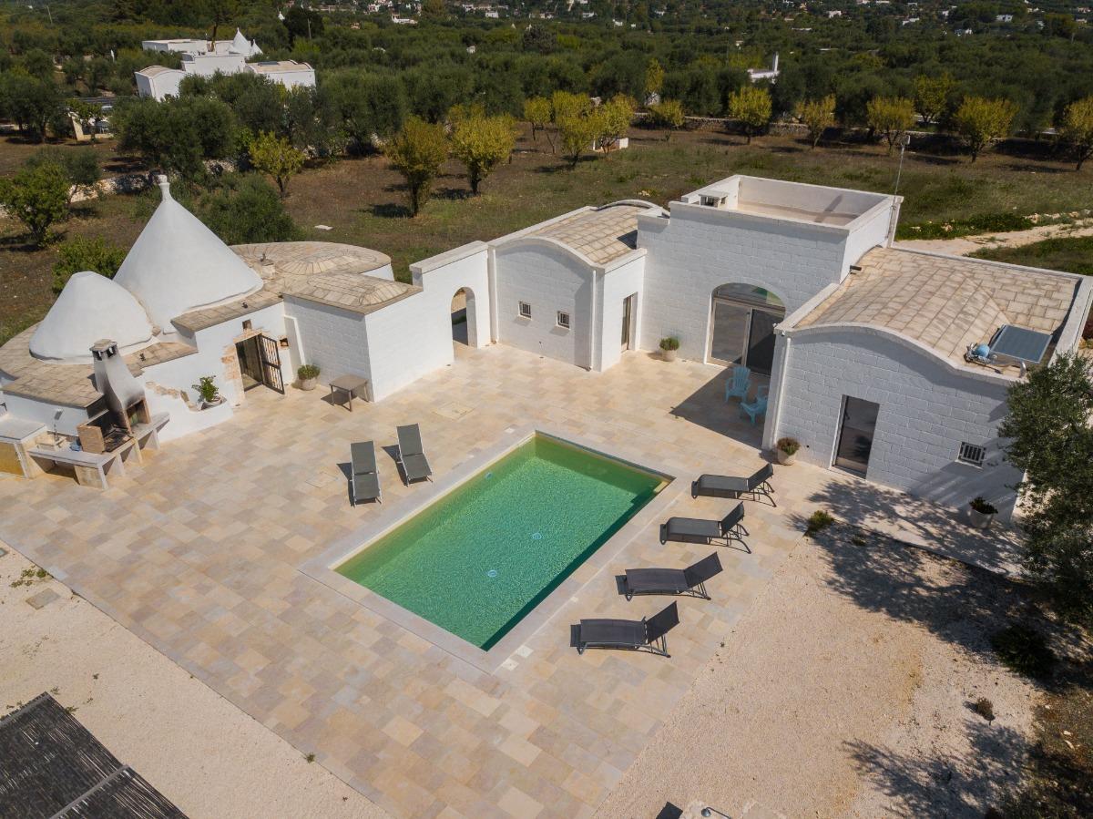 Vista aerea di Trullo Amélie