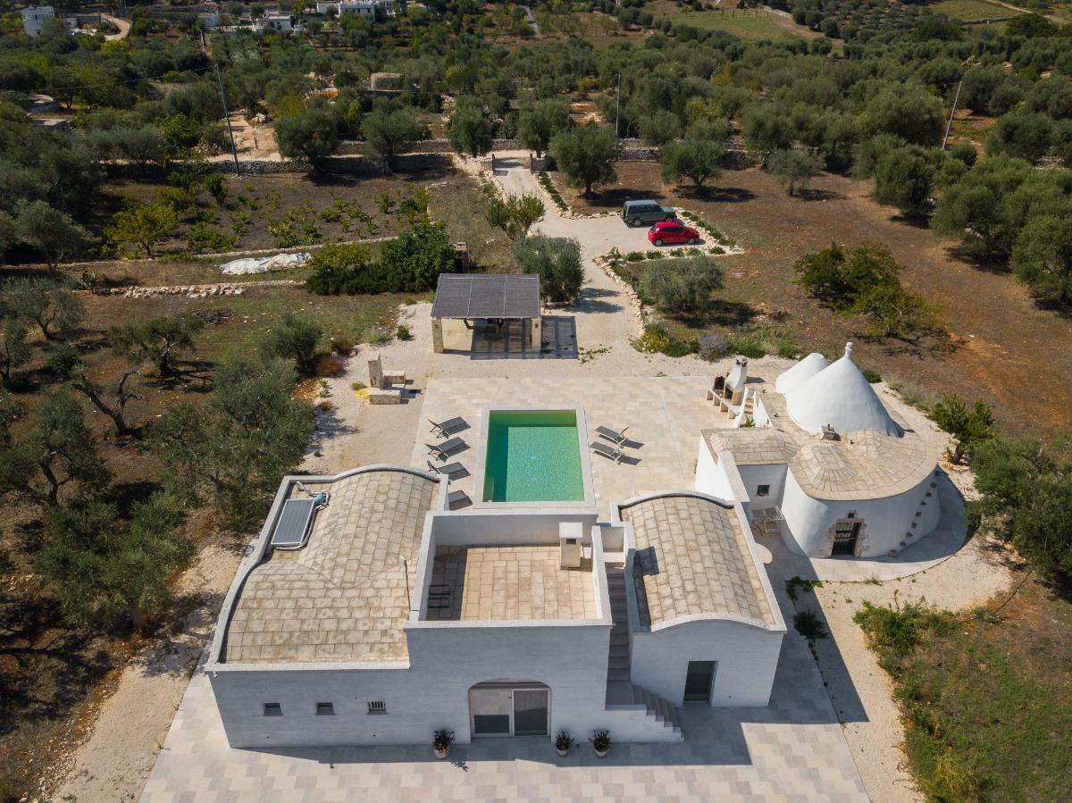 Vista aerea di Trullo Amélie