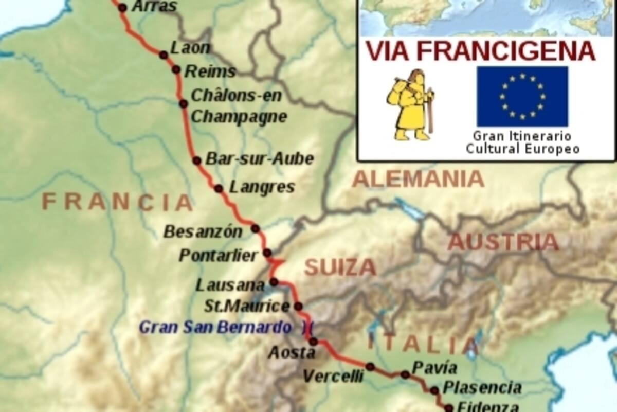 Siamo lungo il percorso della Via Francigena