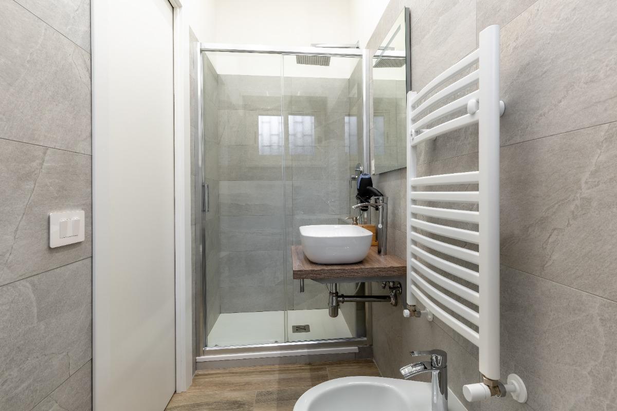 Bagno completo in camera.