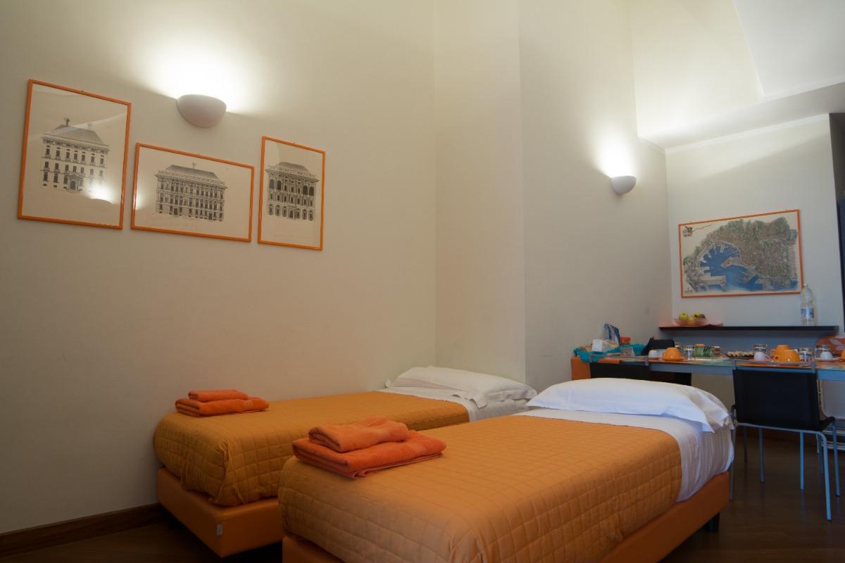 soggiorno con divani letto