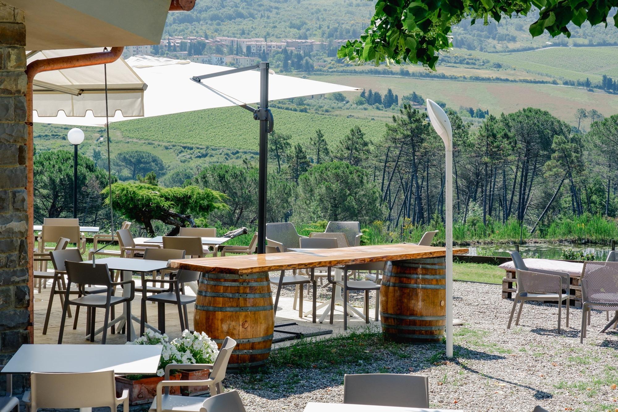 Panorama dal giardino