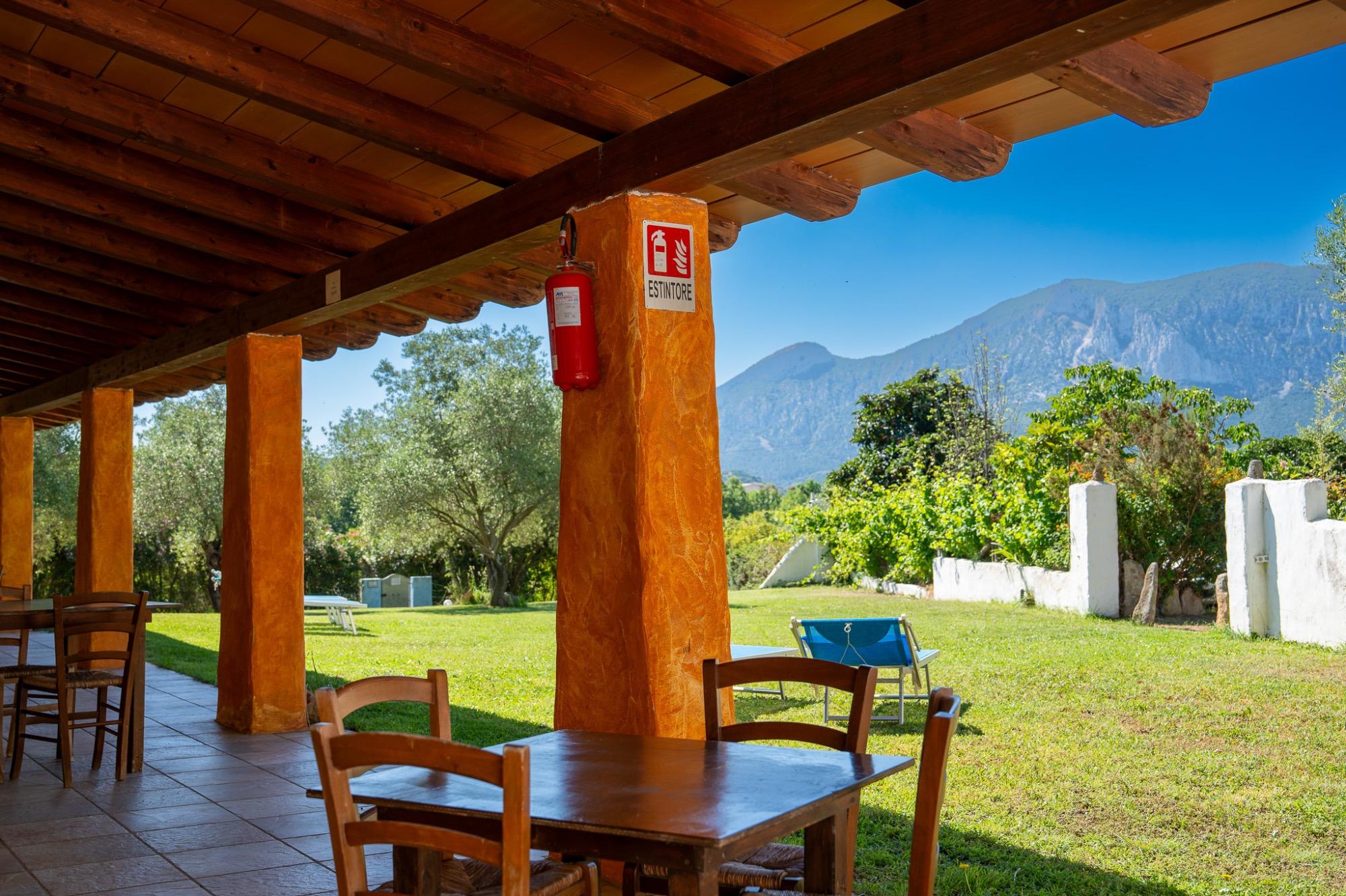 veranda con vista panoramica