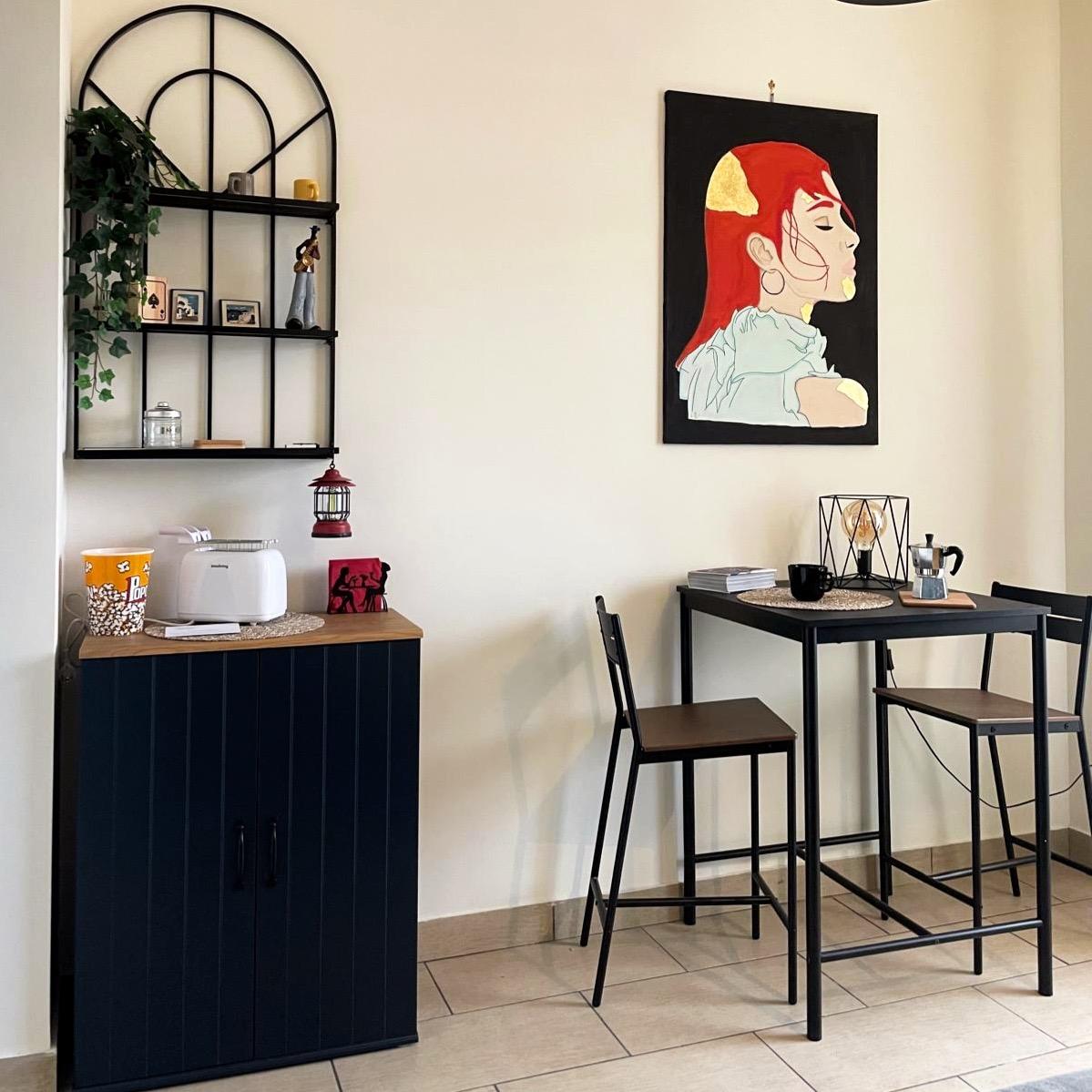 Area colazione con divano letto Sassofono Blu