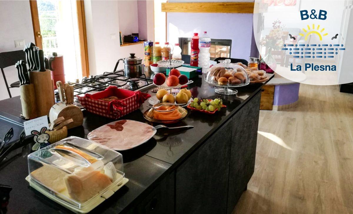La colazione di B&B LA PLESNA