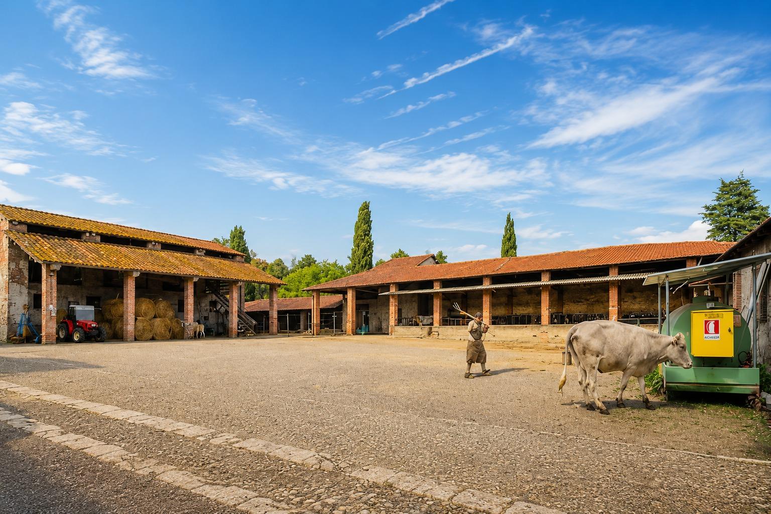 FATTORIA BIGONGIARI : VISTA CORTILE INTERNO