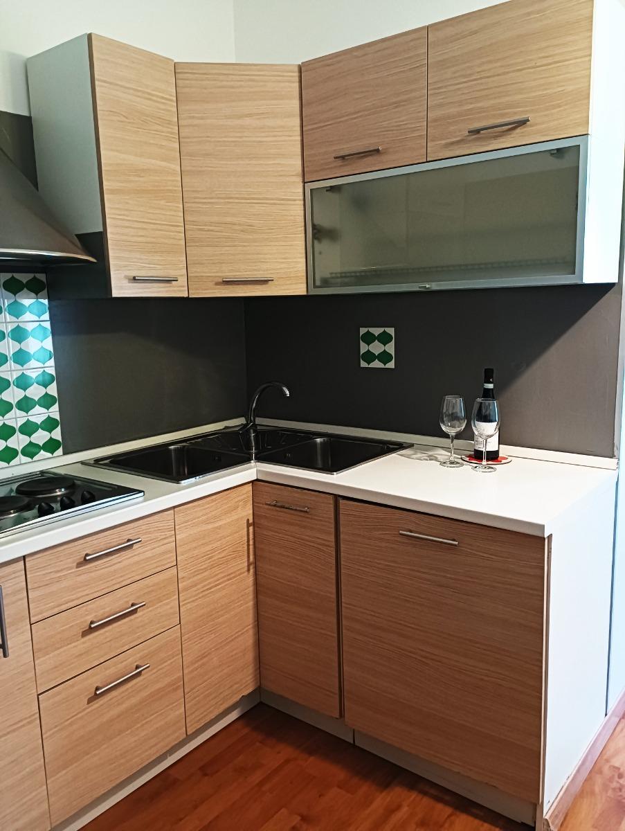cucina con lavatrice