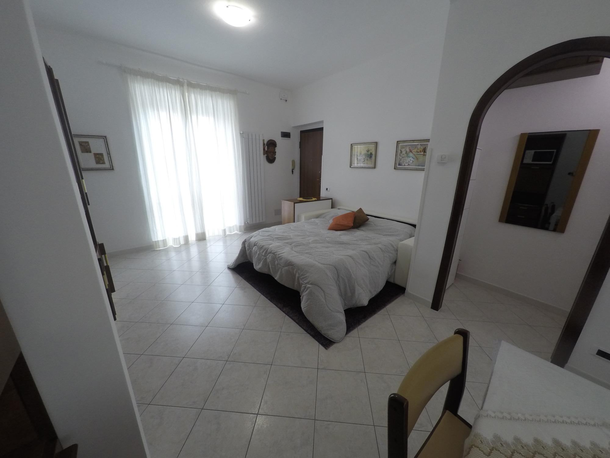 Divano letto aperto